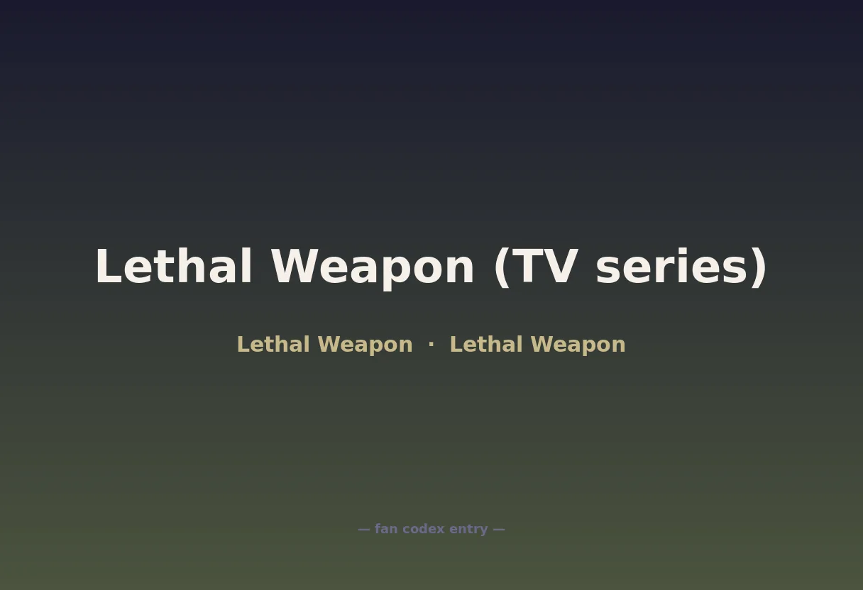 Lethal Weapon (TV series)
