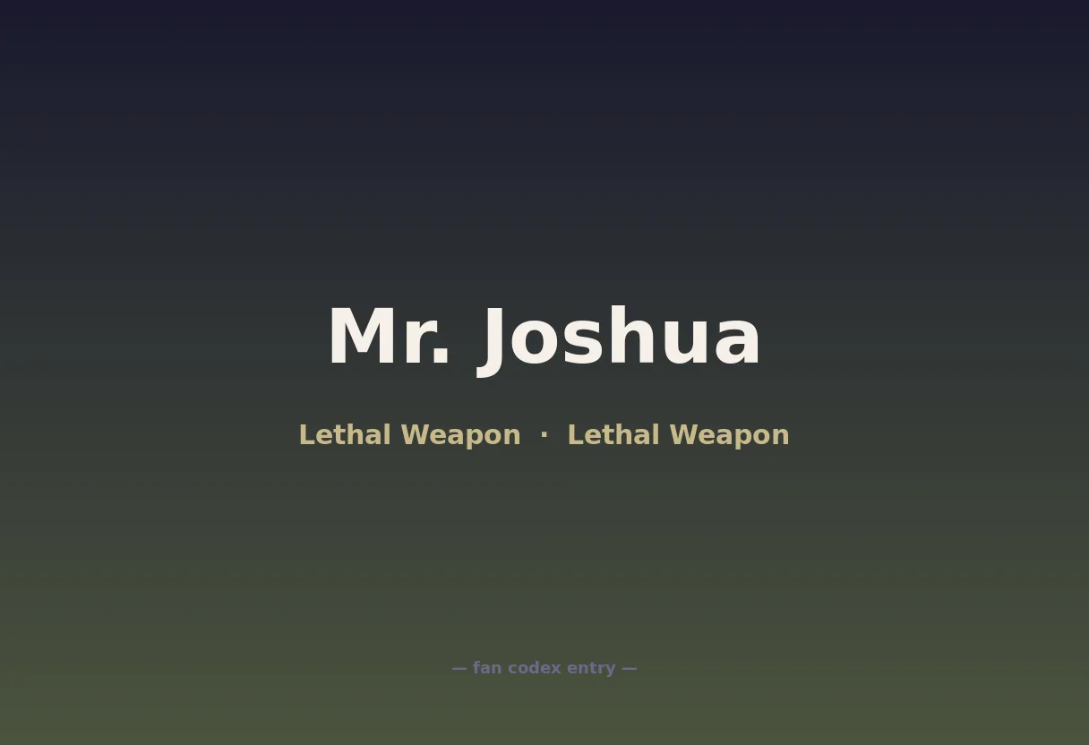 Mr. Joshua
