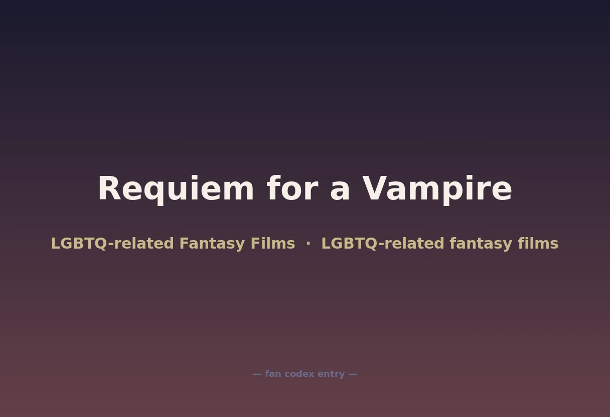 Requiem for a Vampire