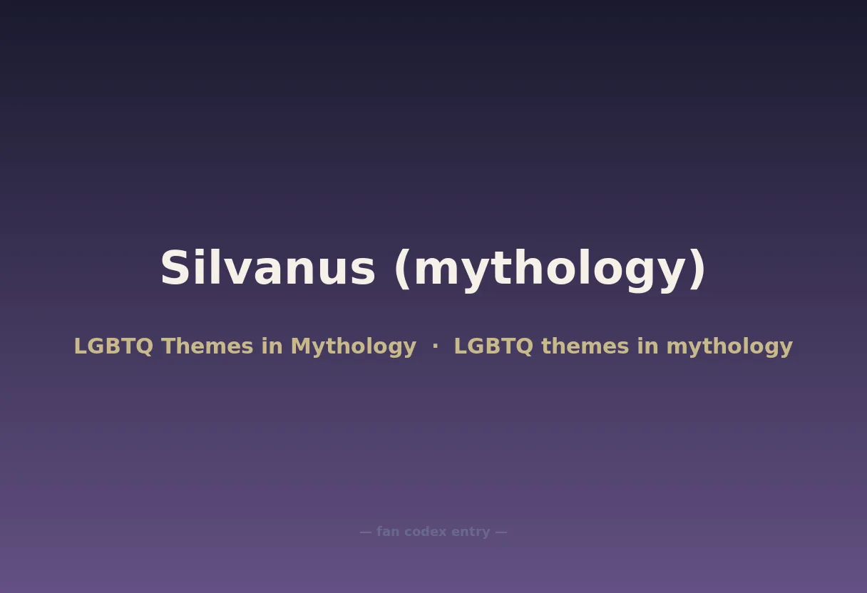 Silvanus (mythology)