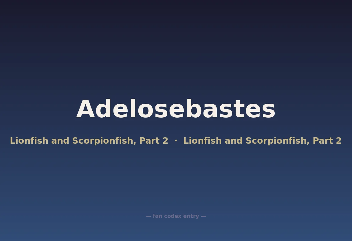 Adelosebastes
