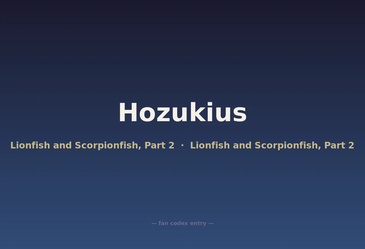 Hozukius