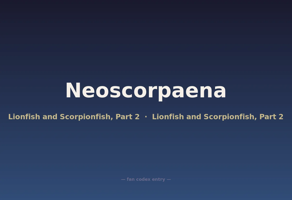 Neoscorpaena
