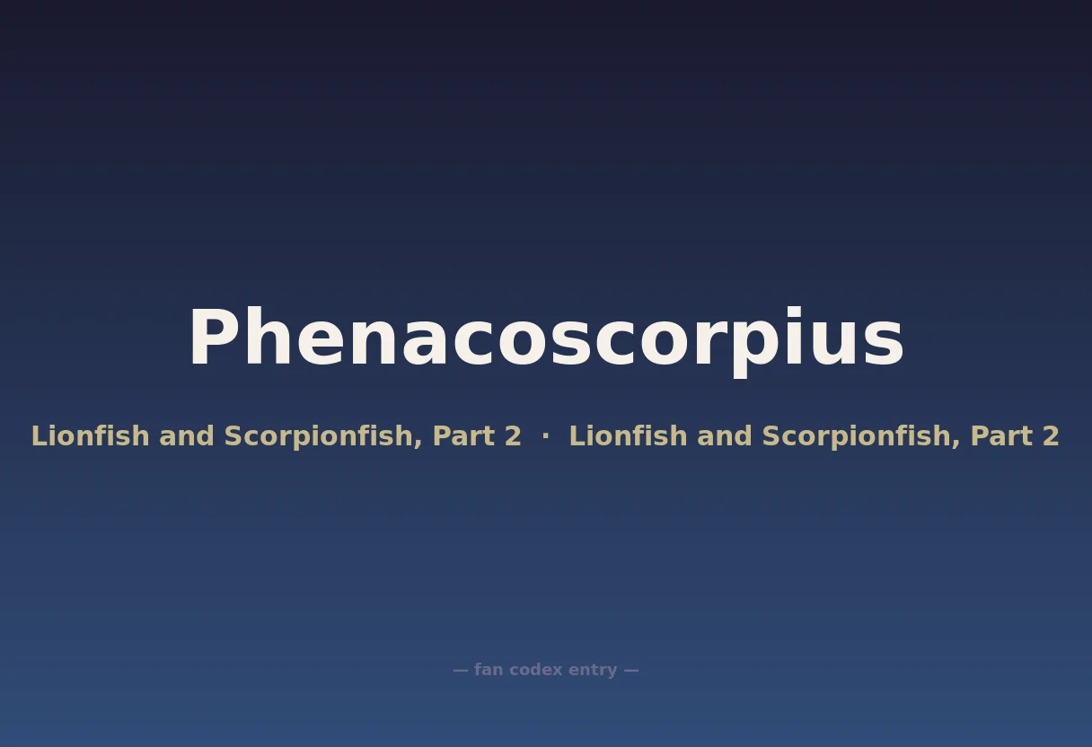 Phenacoscorpius