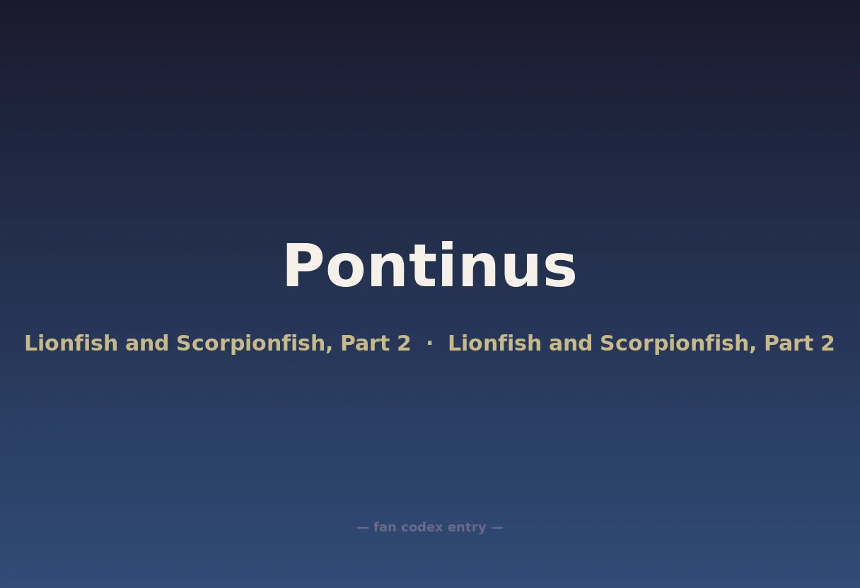 Pontinus