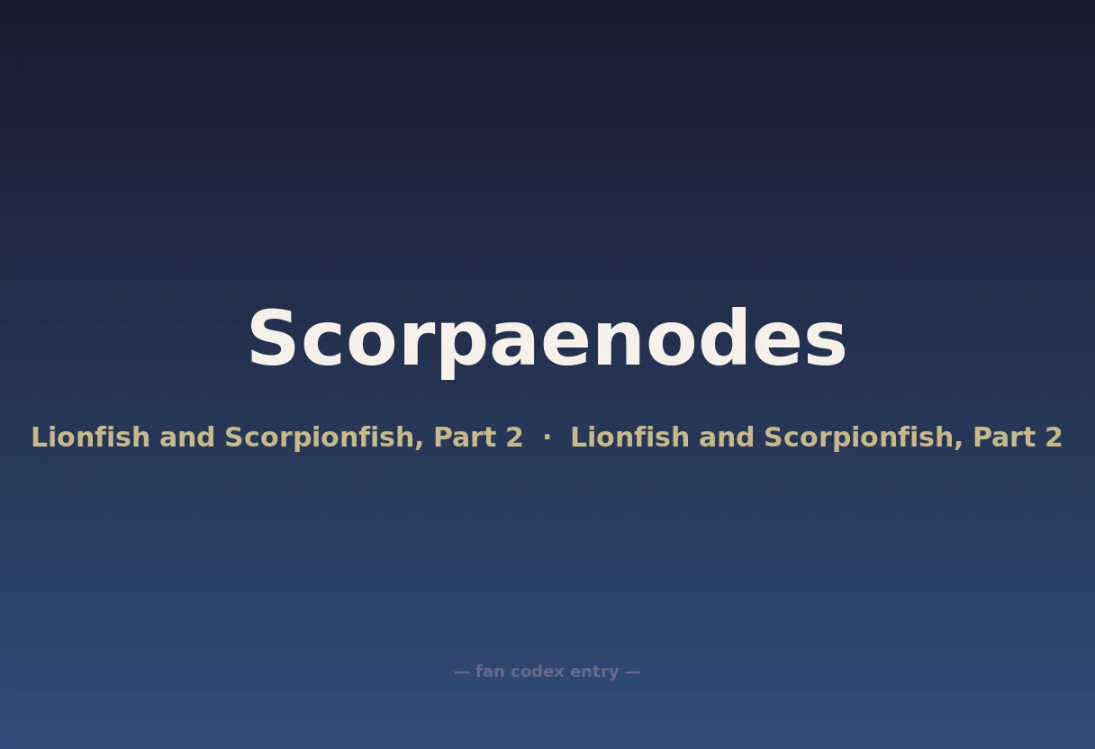Scorpaenodes