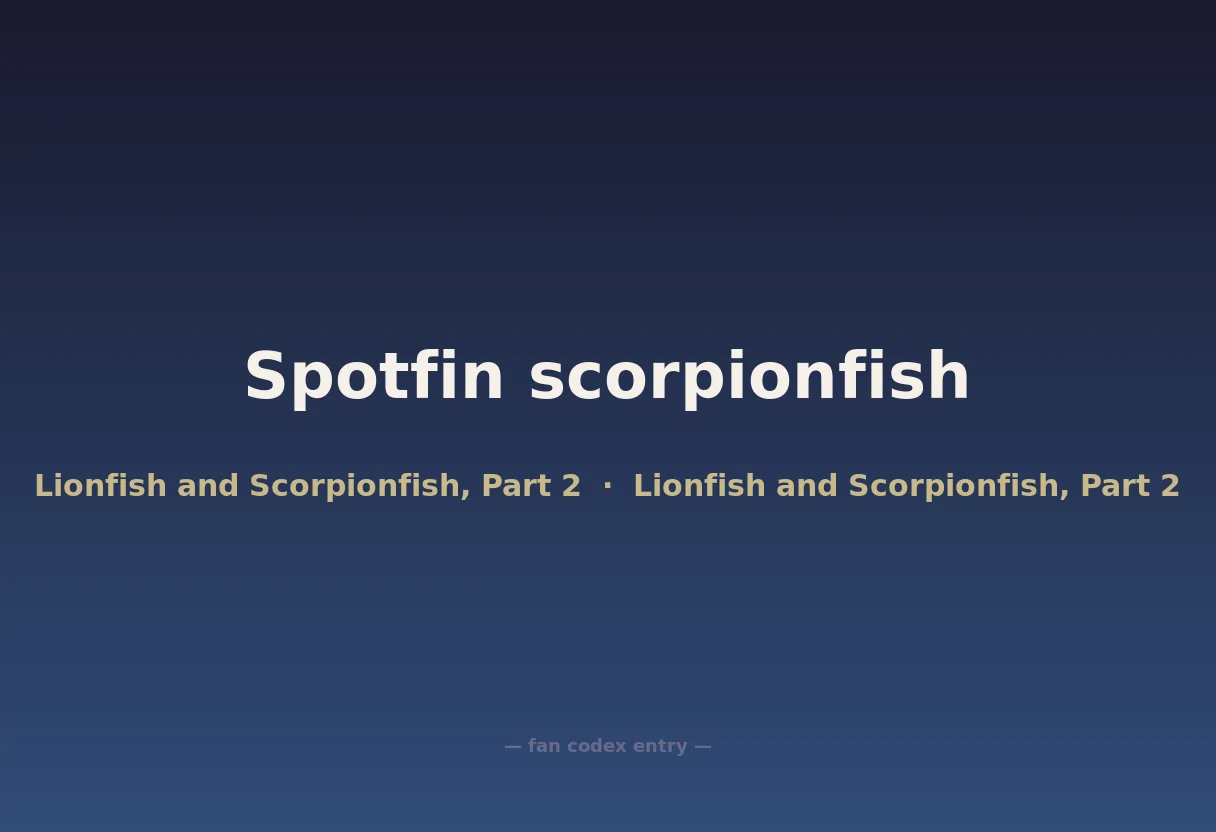 Spotfin scorpionfish