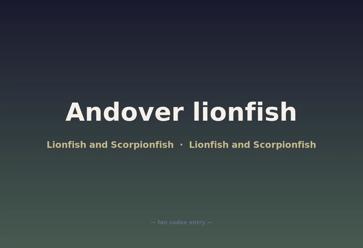 Andover lionfish