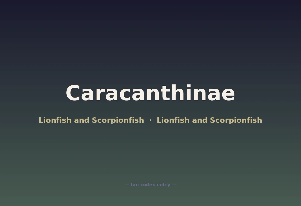Caracanthinae