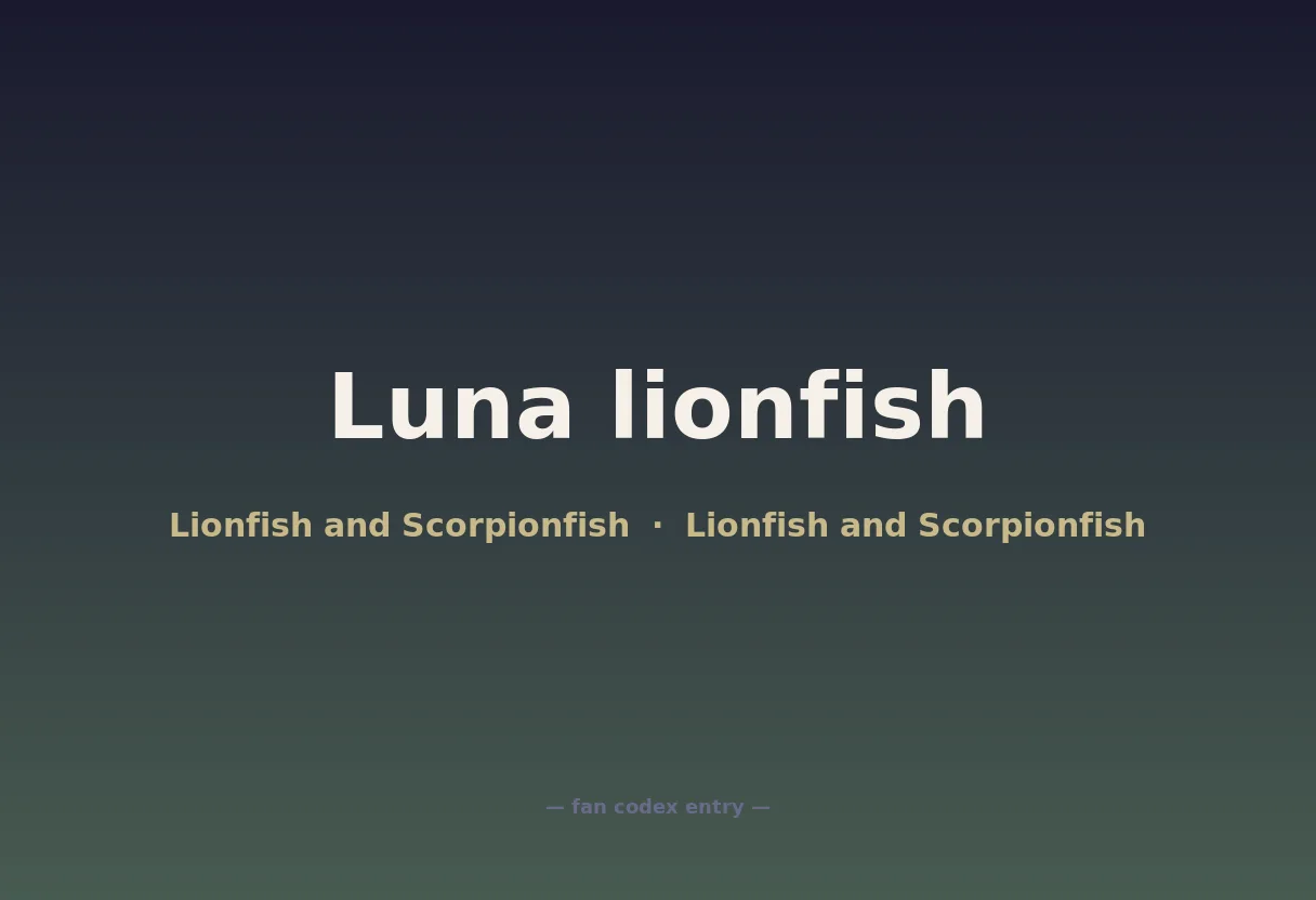 Luna lionfish