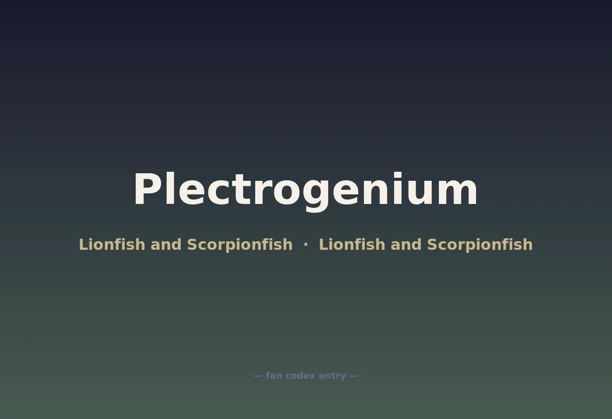 Plectrogenium