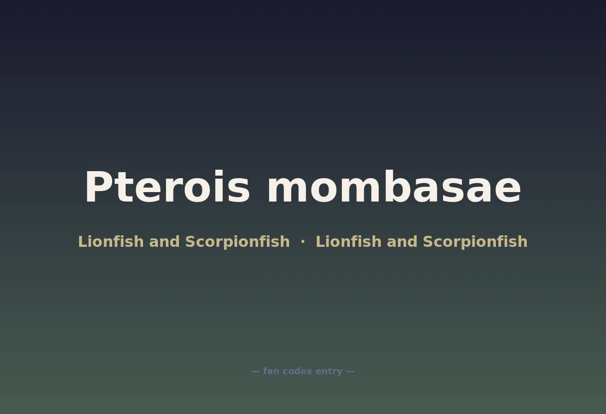 Pterois mombasae