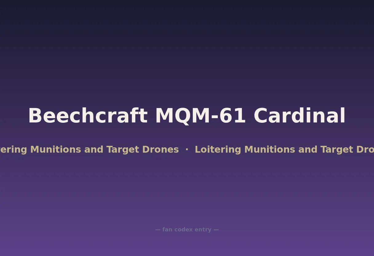 Beechcraft MQM-61 Cardinal