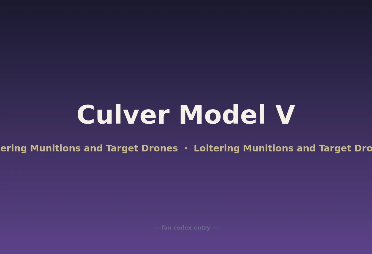 Culver Model V