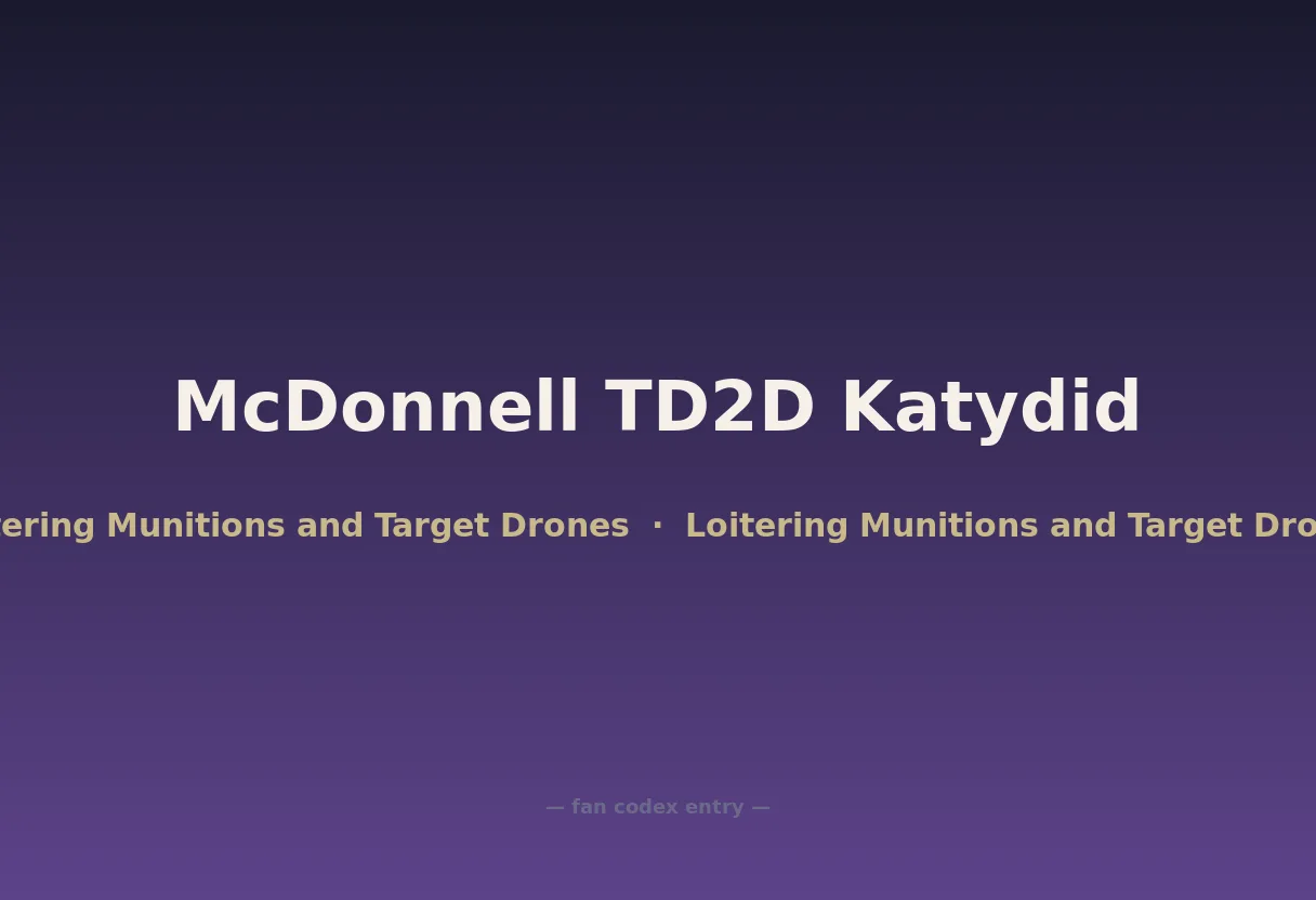 McDonnell TD2D Katydid
