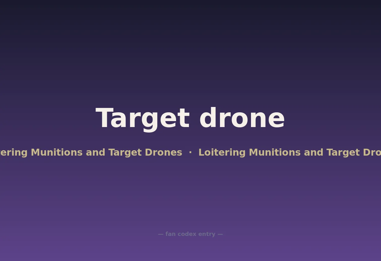Target drone