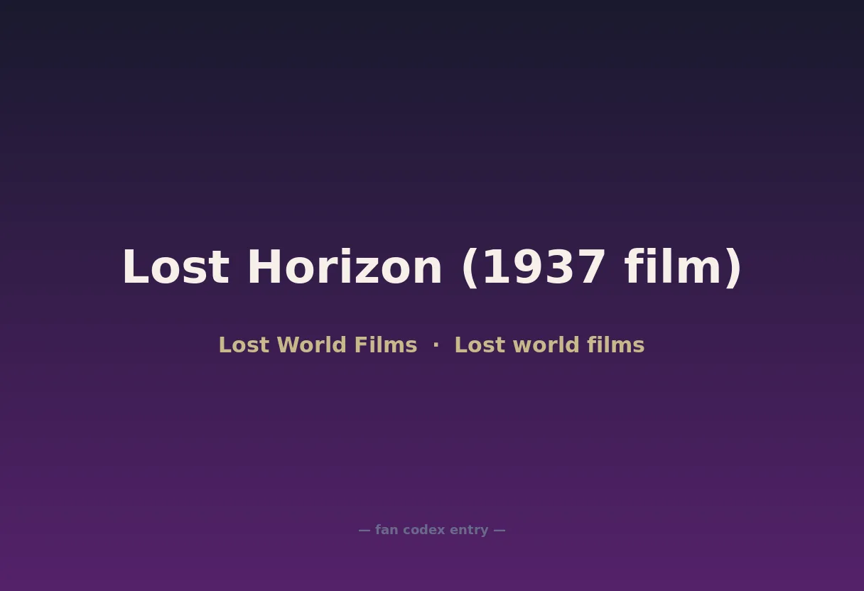 Lost Horizon (1937 film)