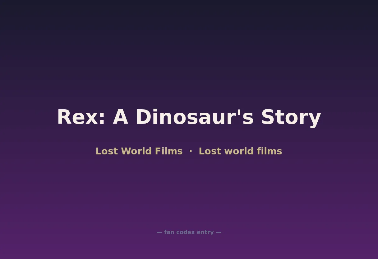 Rex: A Dinosaur's Story