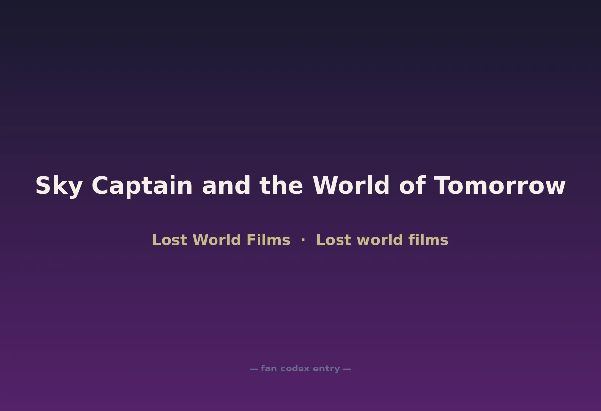 Sky Captain and the World of Tomorrow