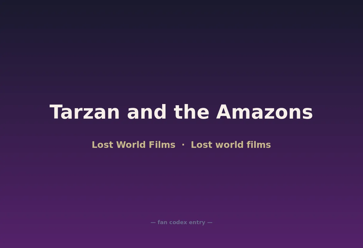 Tarzan and the Amazons