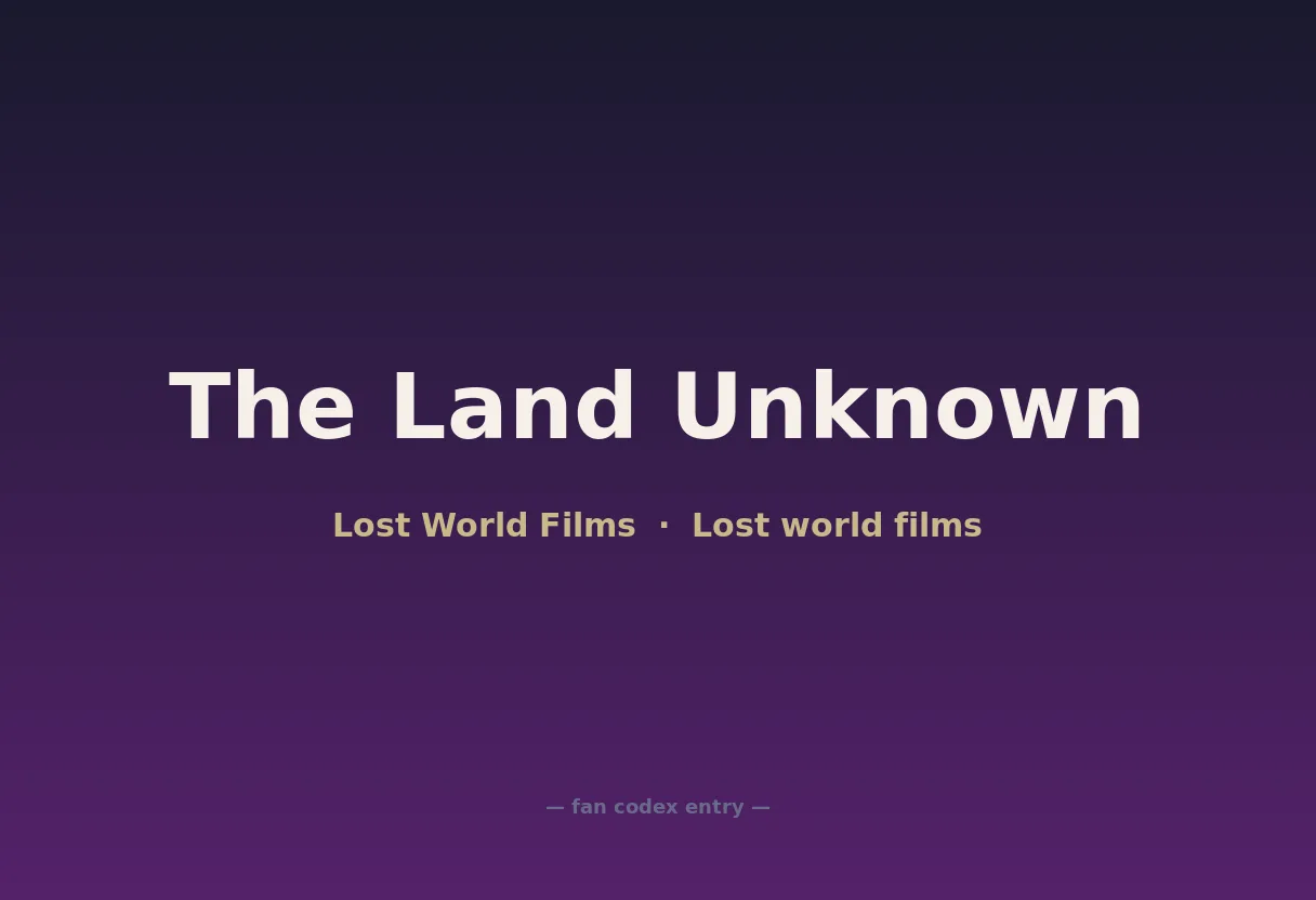 The Land Unknown