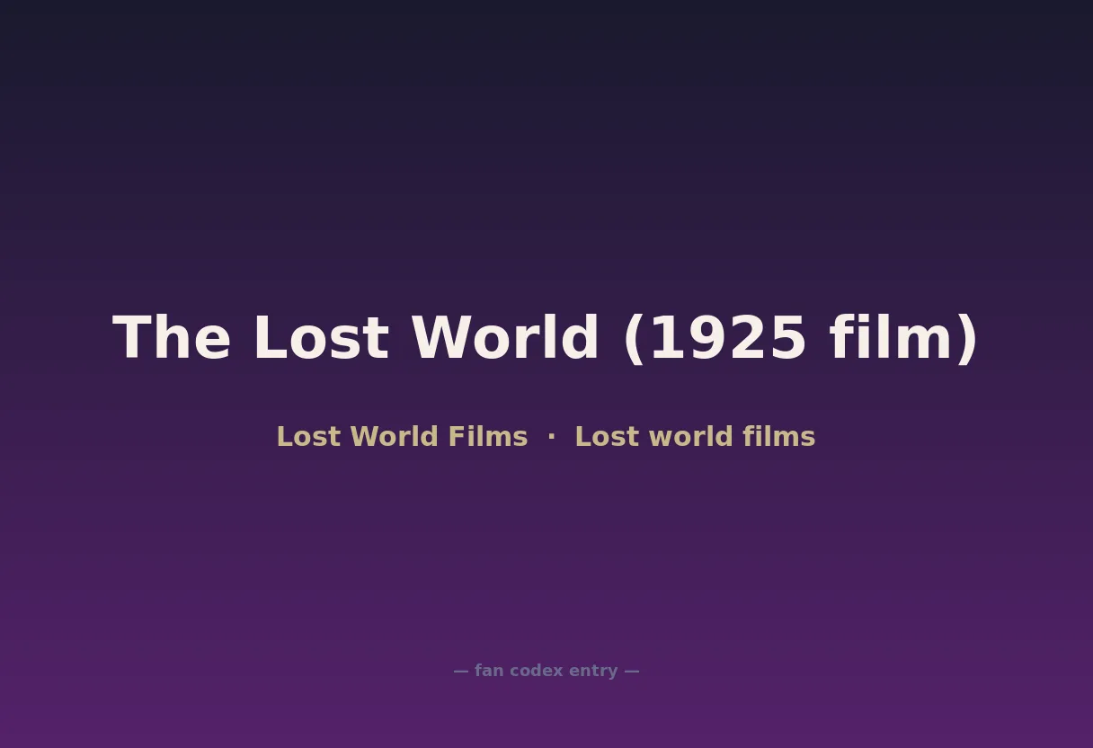 The Lost World (1925 film)