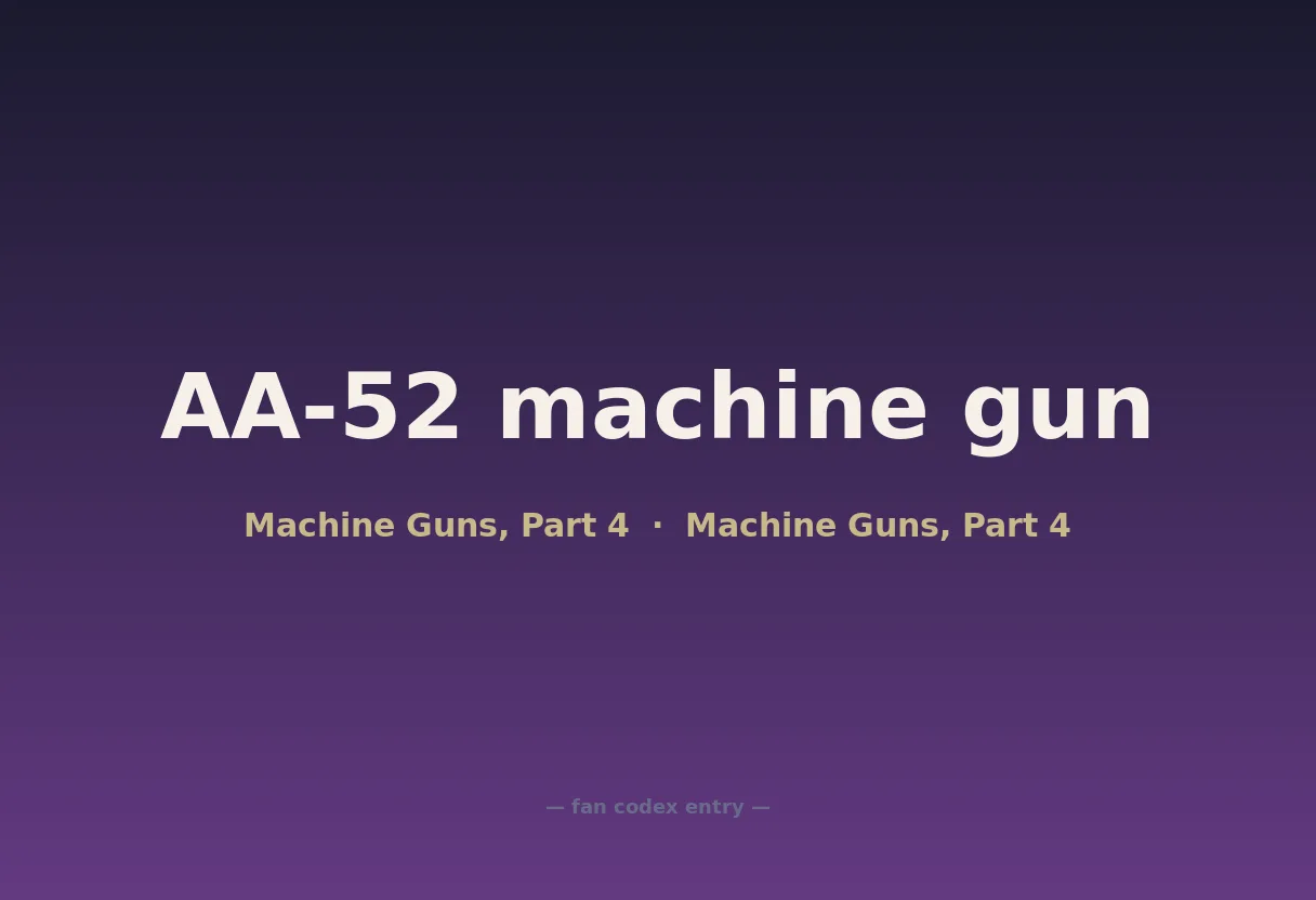 AA-52 machine gun