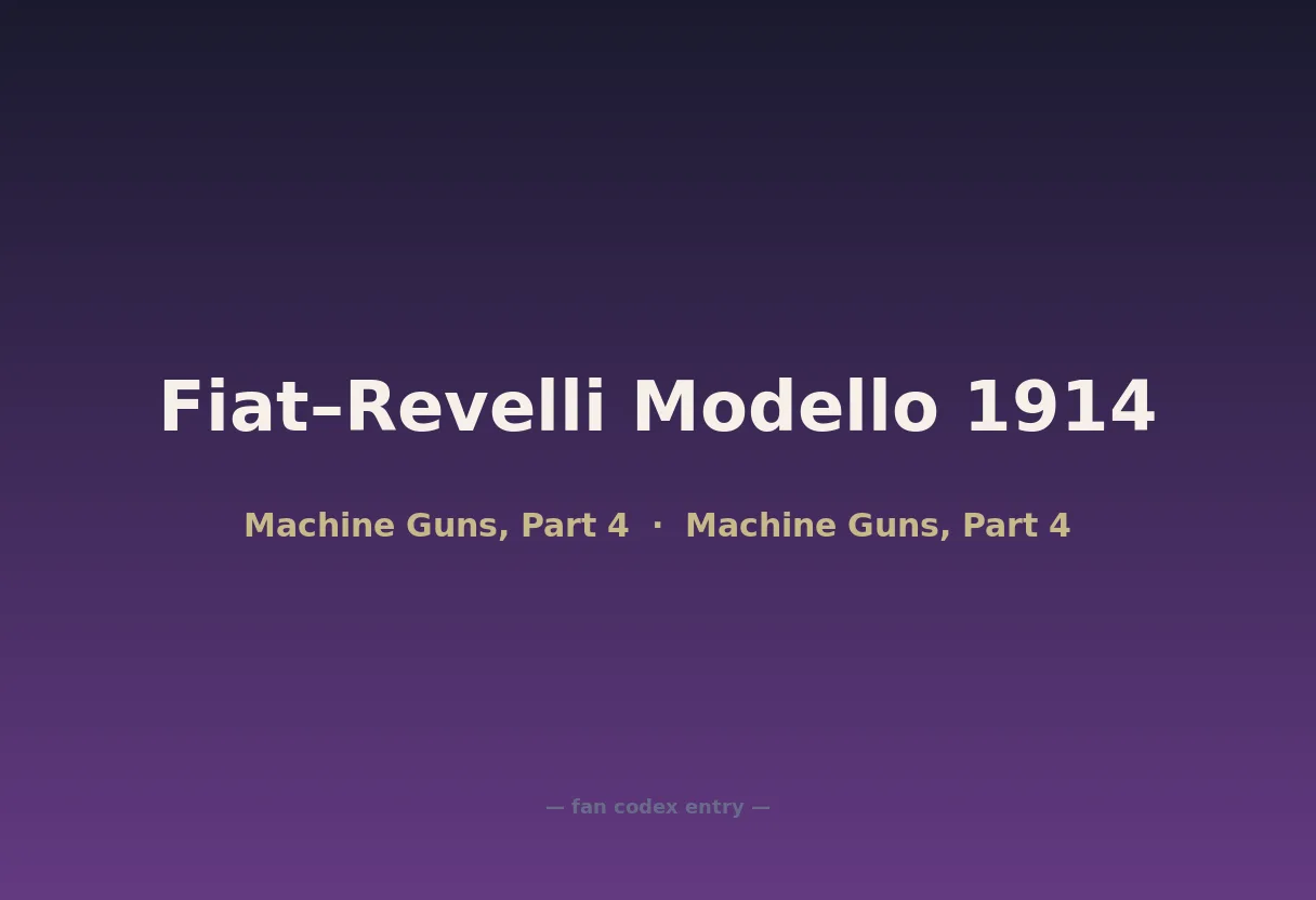 Fiat–Revelli Modello 1914