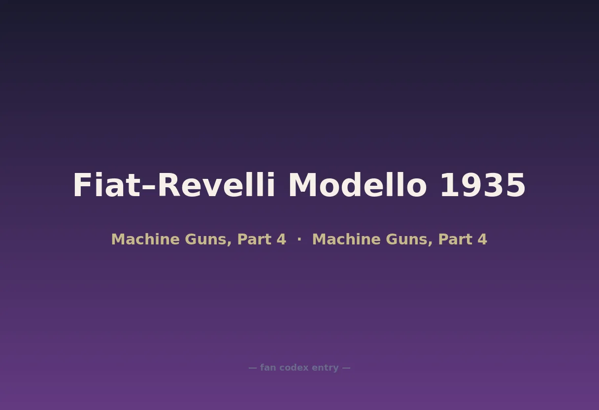 Fiat–Revelli Modello 1935