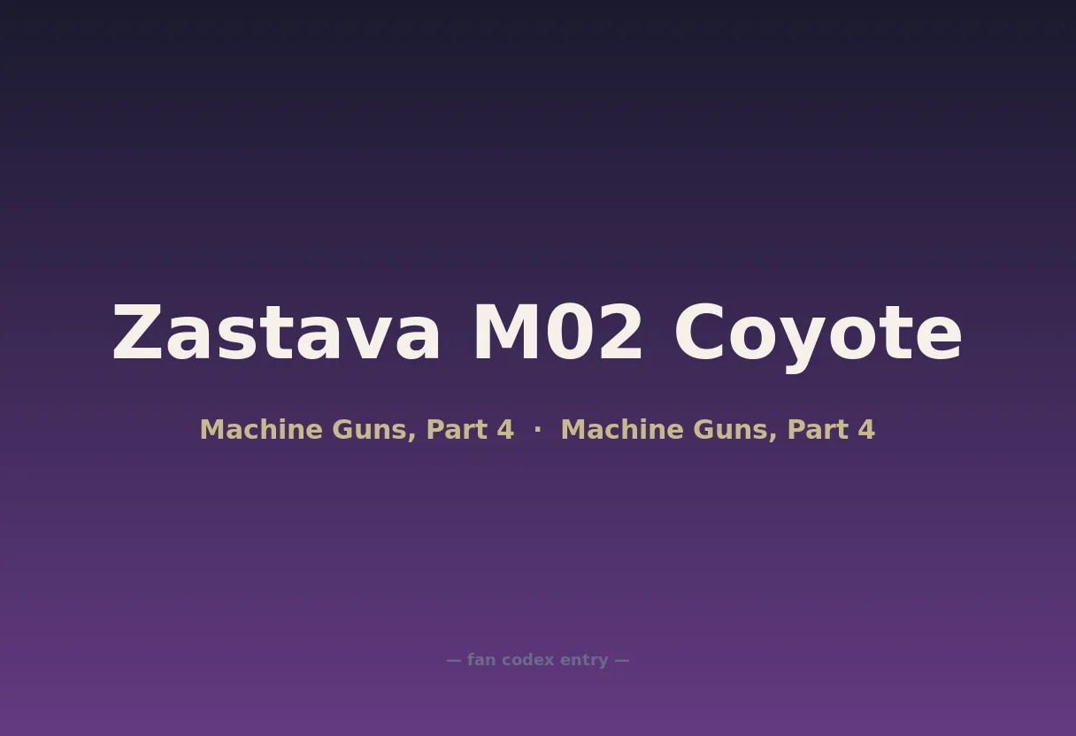 Zastava M02 Coyote