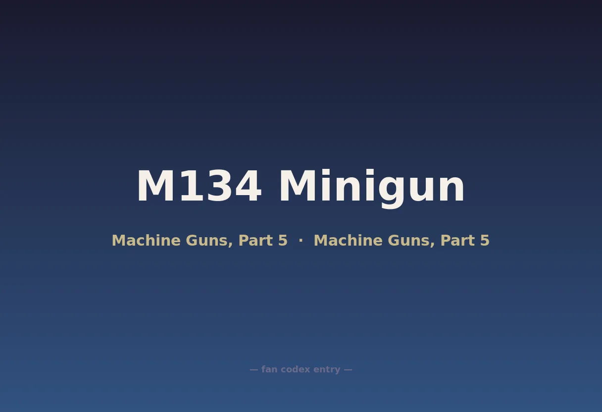 M134 Minigun