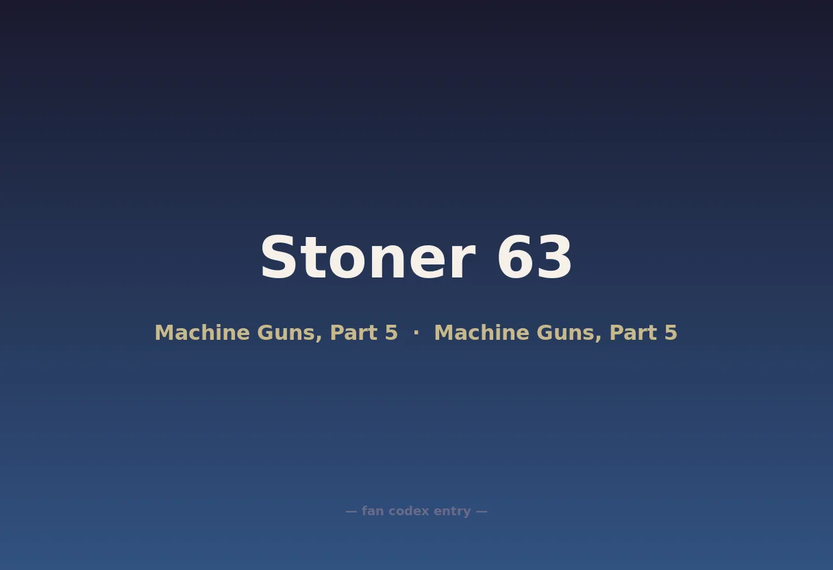 Stoner 63