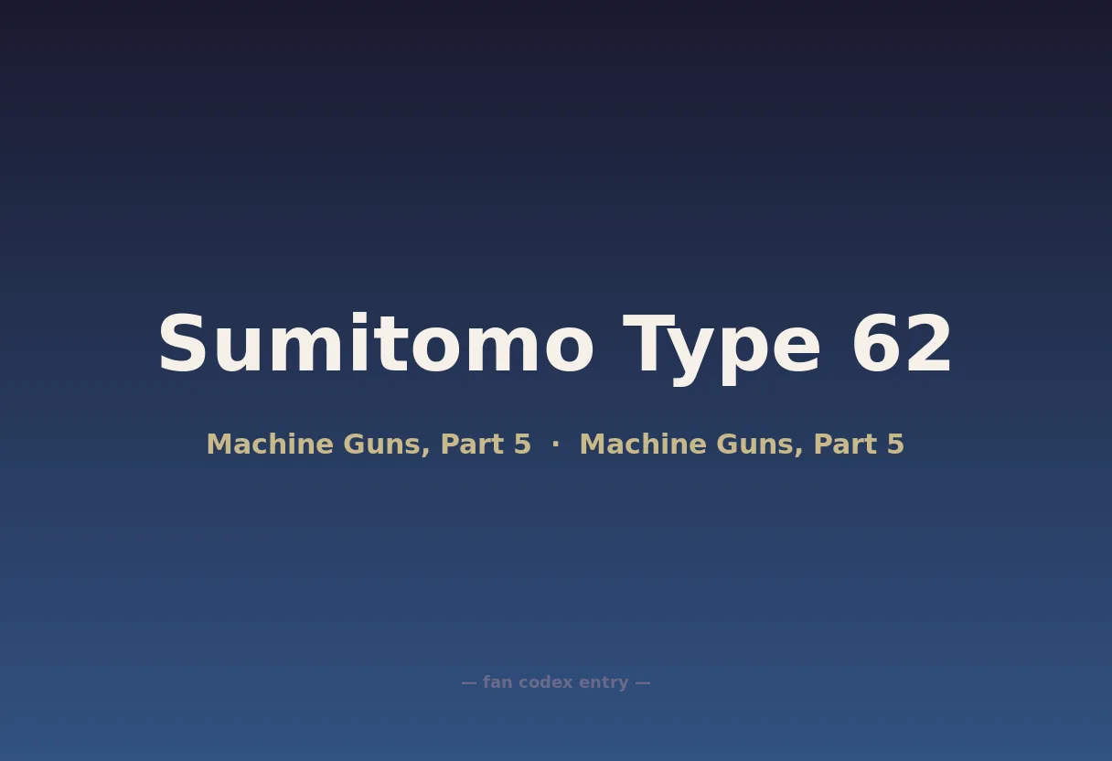 Sumitomo Type 62