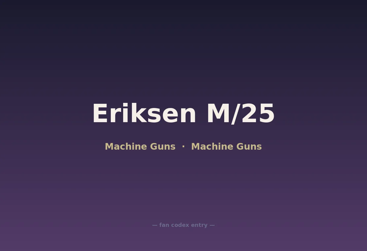 Eriksen M/25