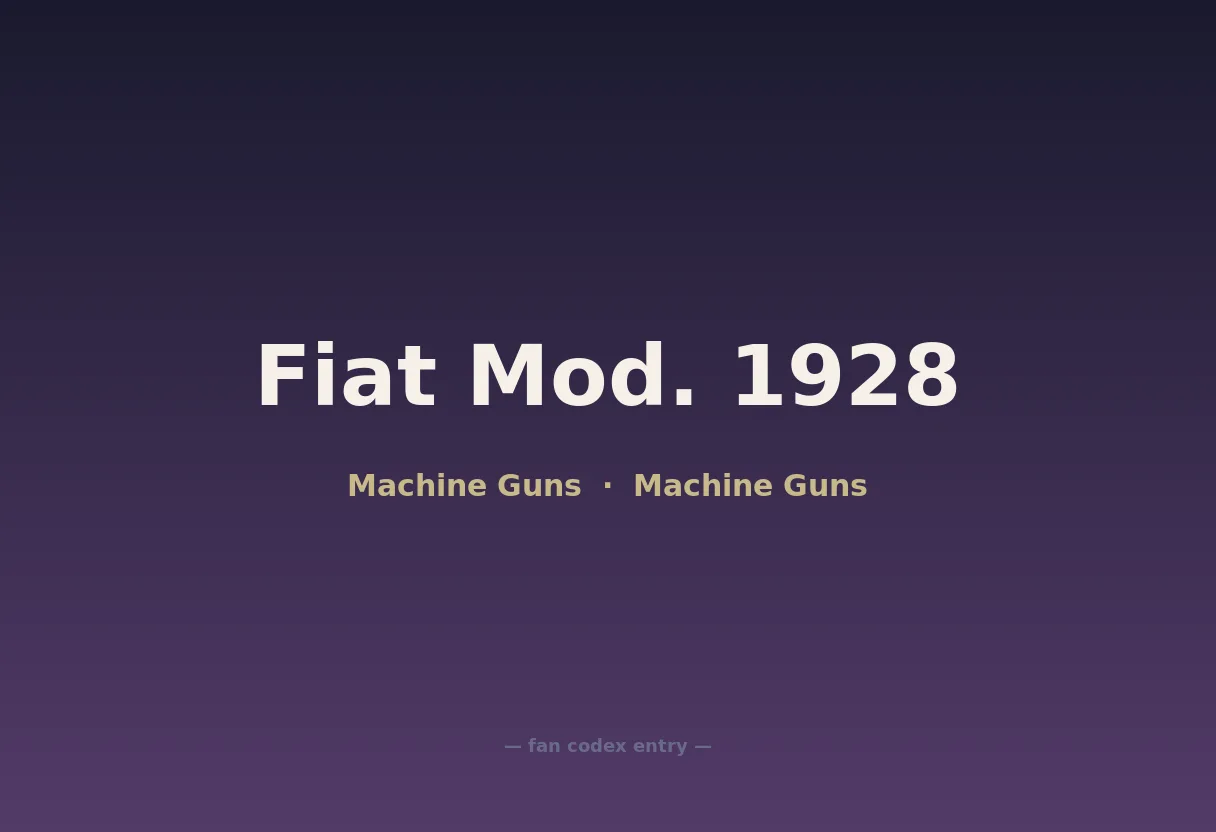 Fiat Mod. 1928