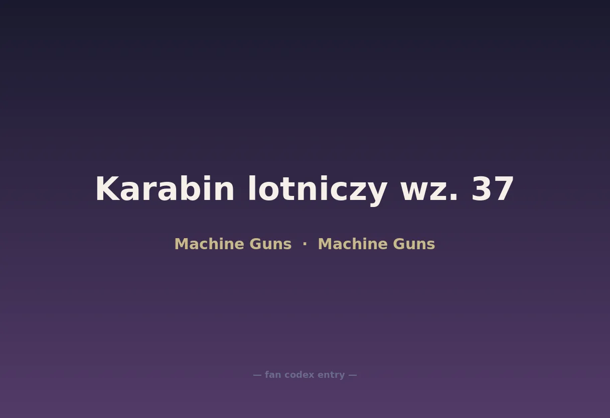 Karabin lotniczy wz. 37