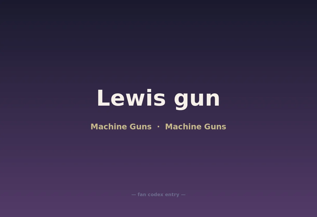 Lewis gun