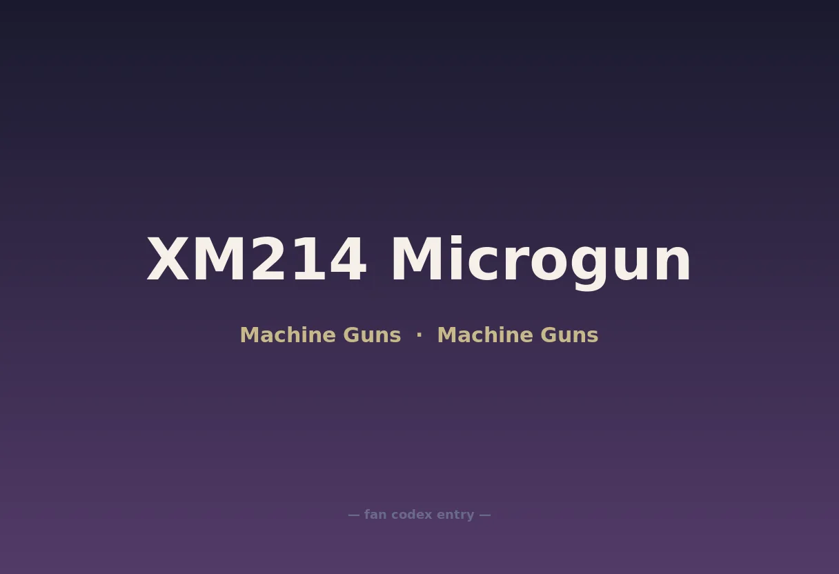 XM214 Microgun
