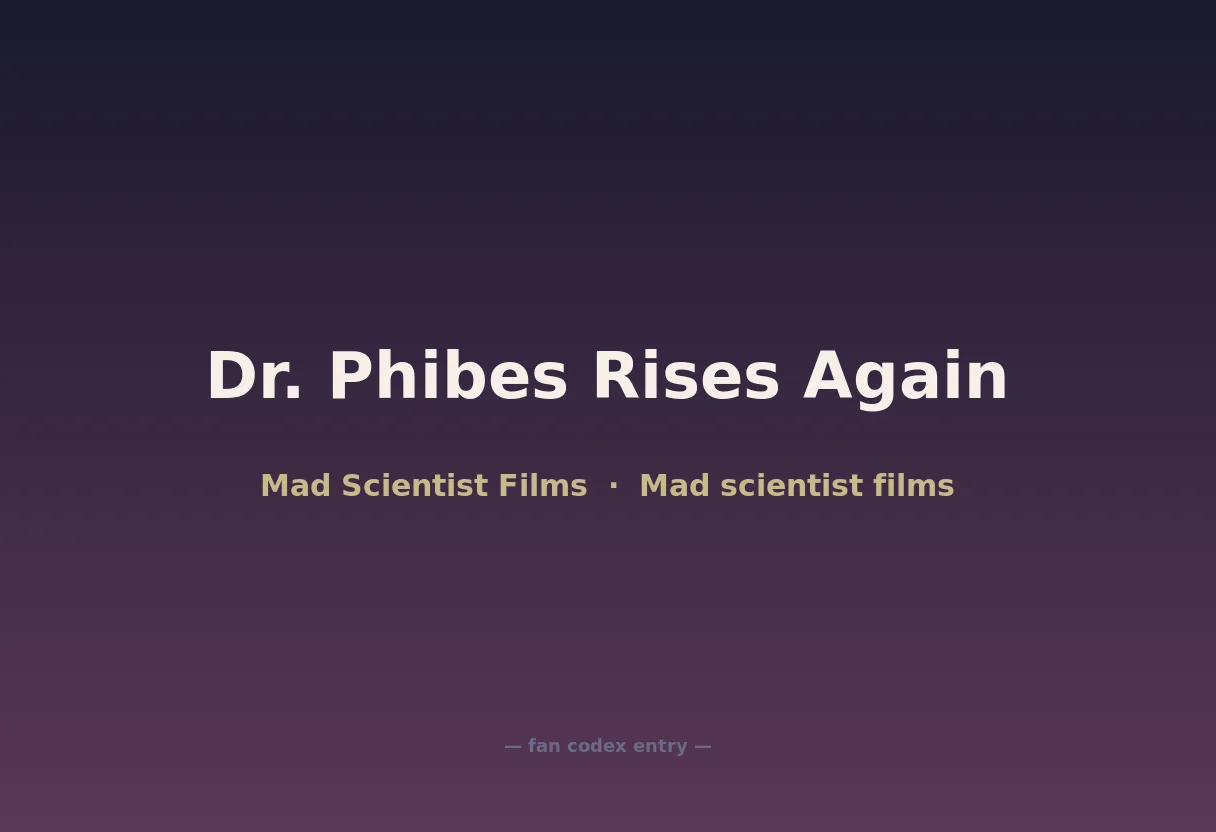 Dr. Phibes Rises Again