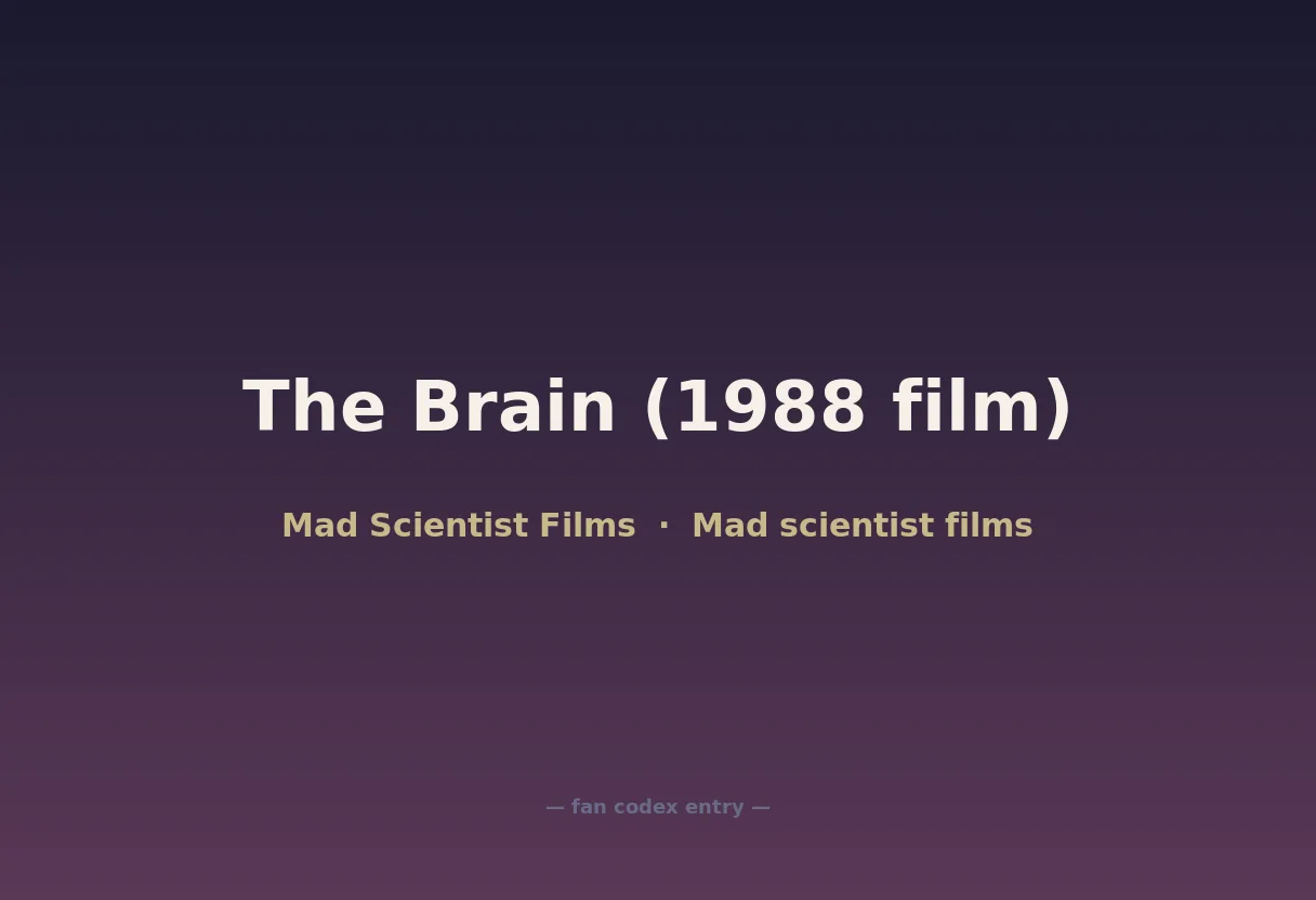The Brain (1988 film)