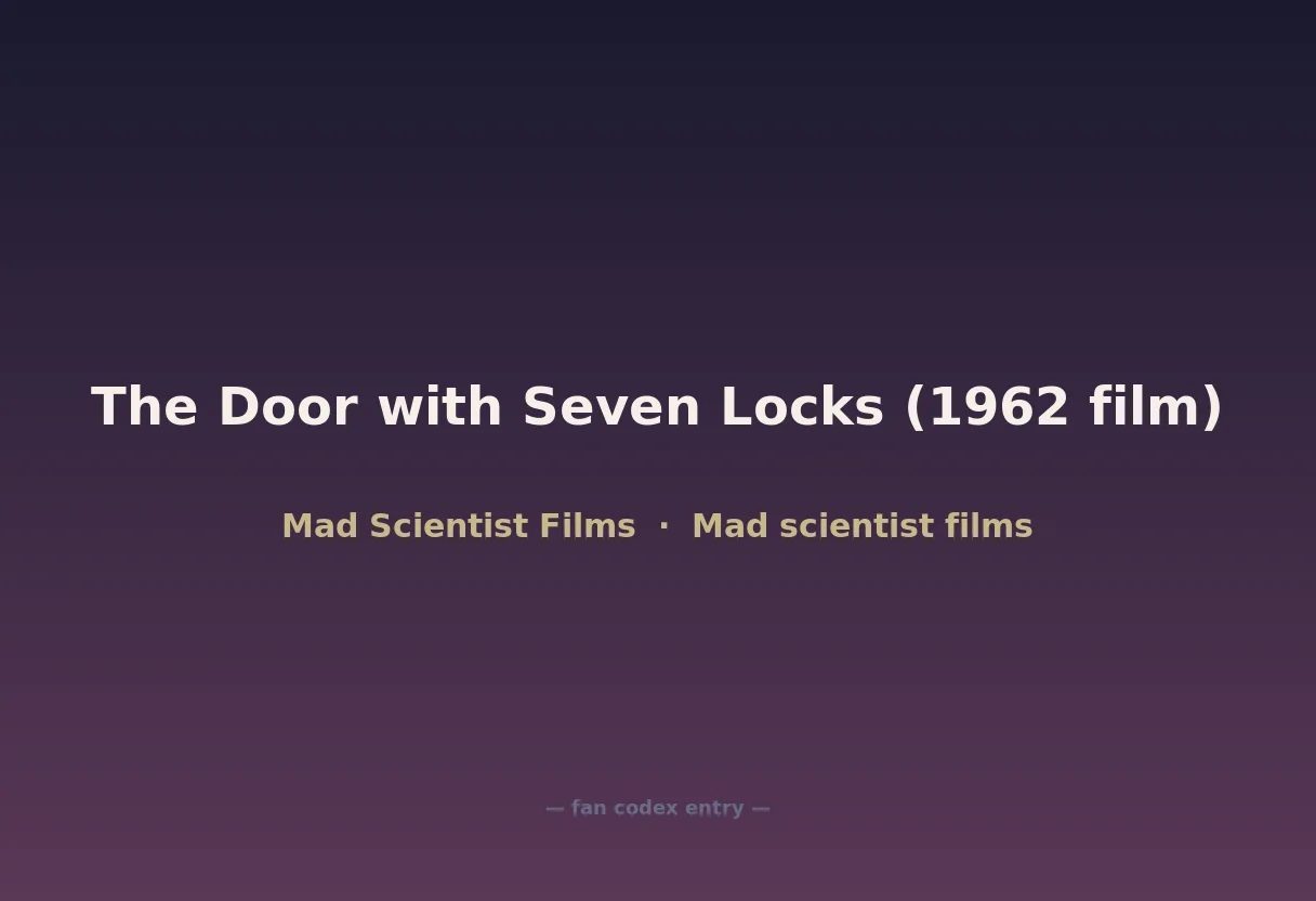 The Door with Seven Locks (1962 film)