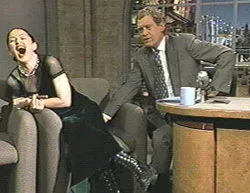 Madonna on the Late Show with David Letterman in 1994