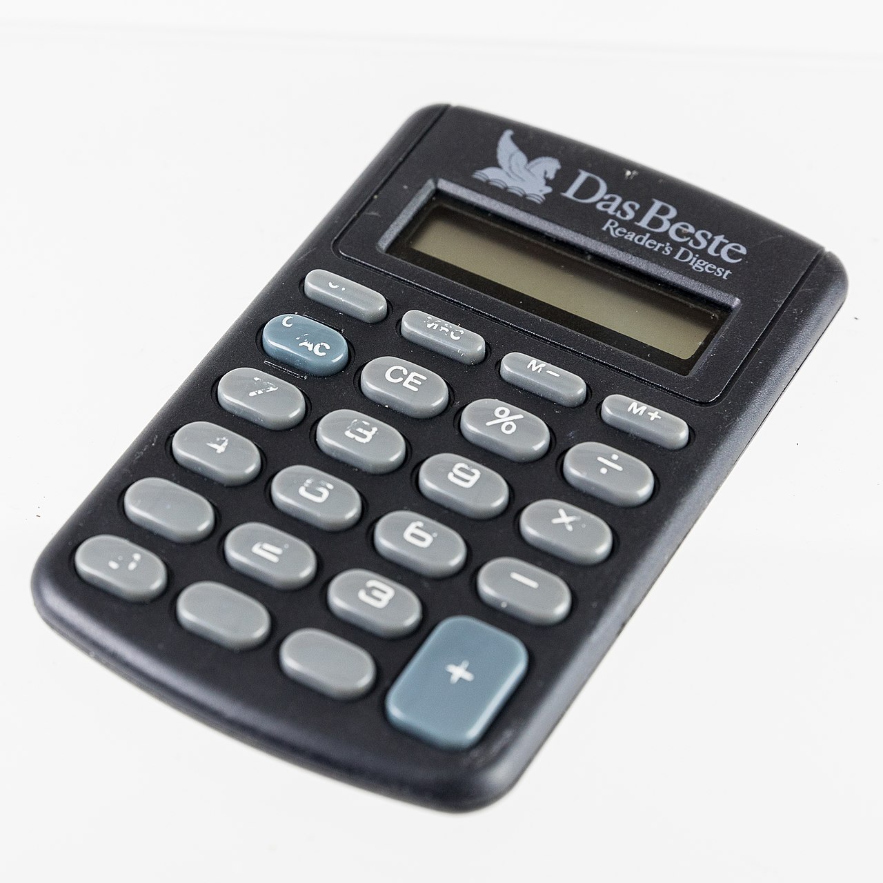 Noname flat calculator, promotional item from Das Beste, Reader's Digest-0420