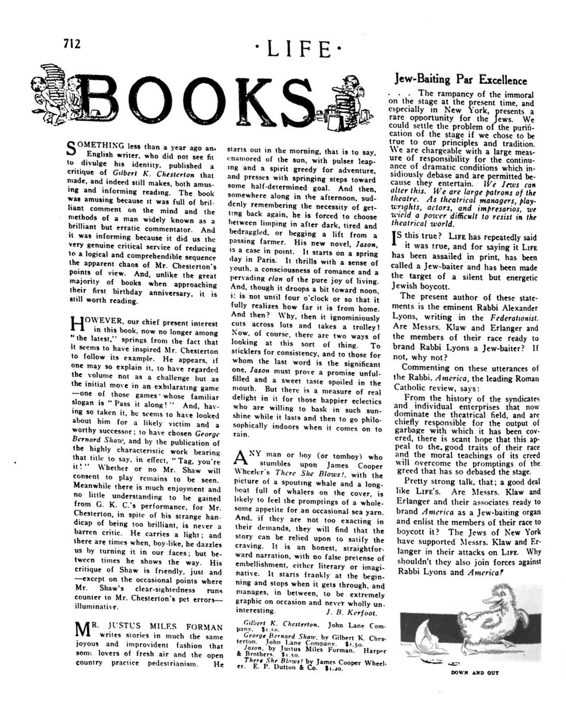 Jew Baiting Life Magazine 1909