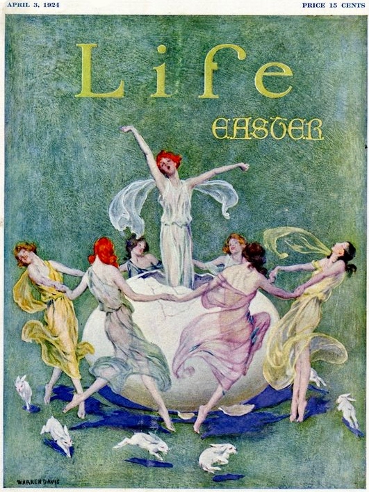 LIFE magazine Easter cover 3 April 1924 by Warren Davis