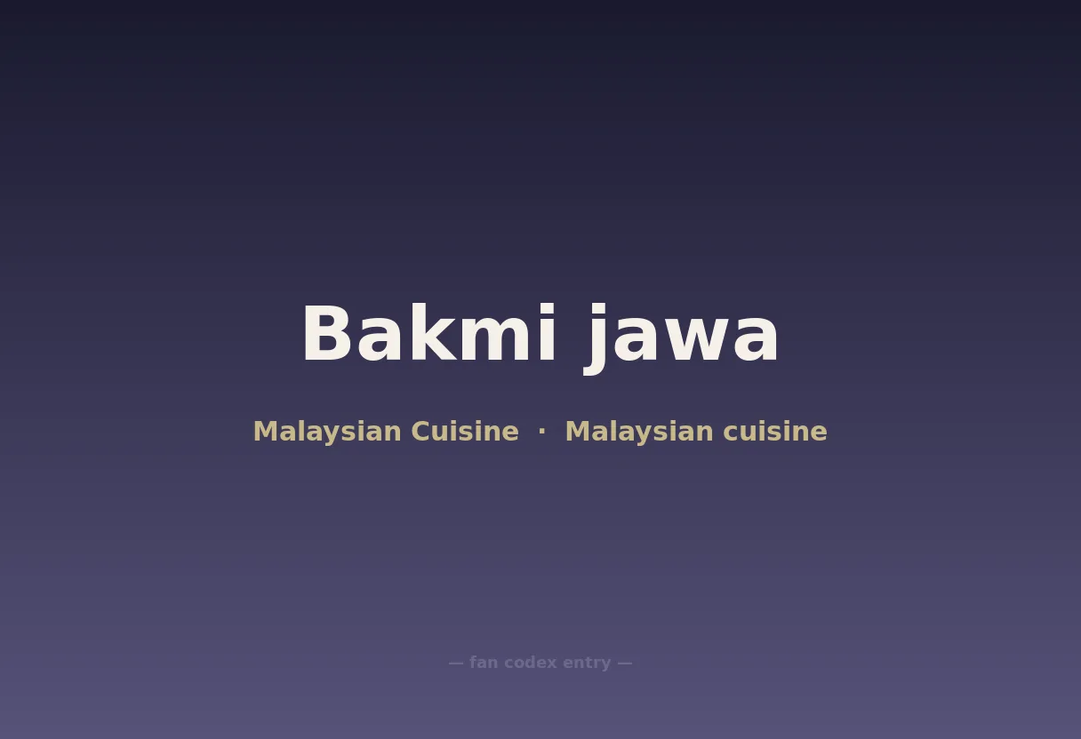 Bakmi jawa