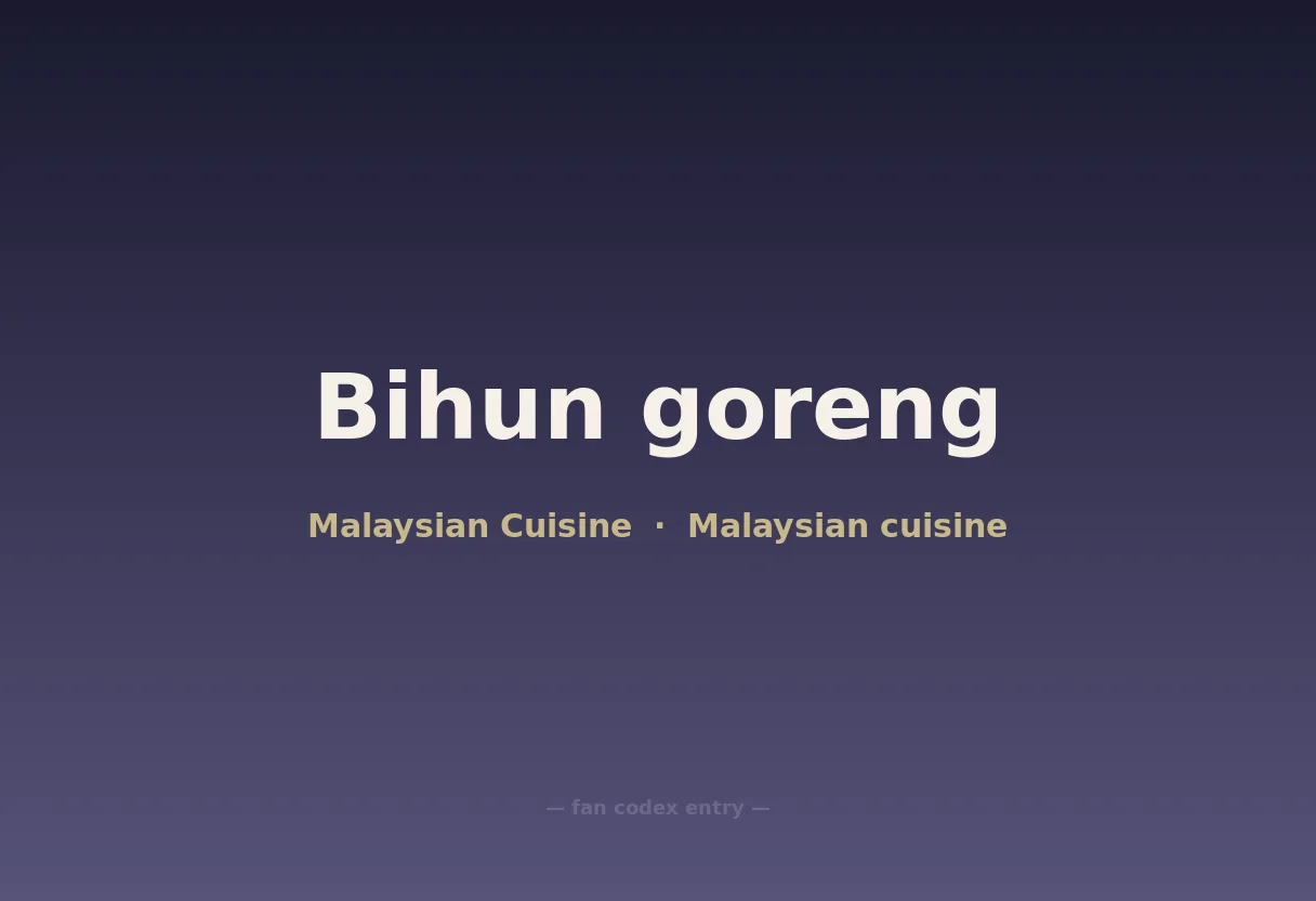 Bihun goreng
