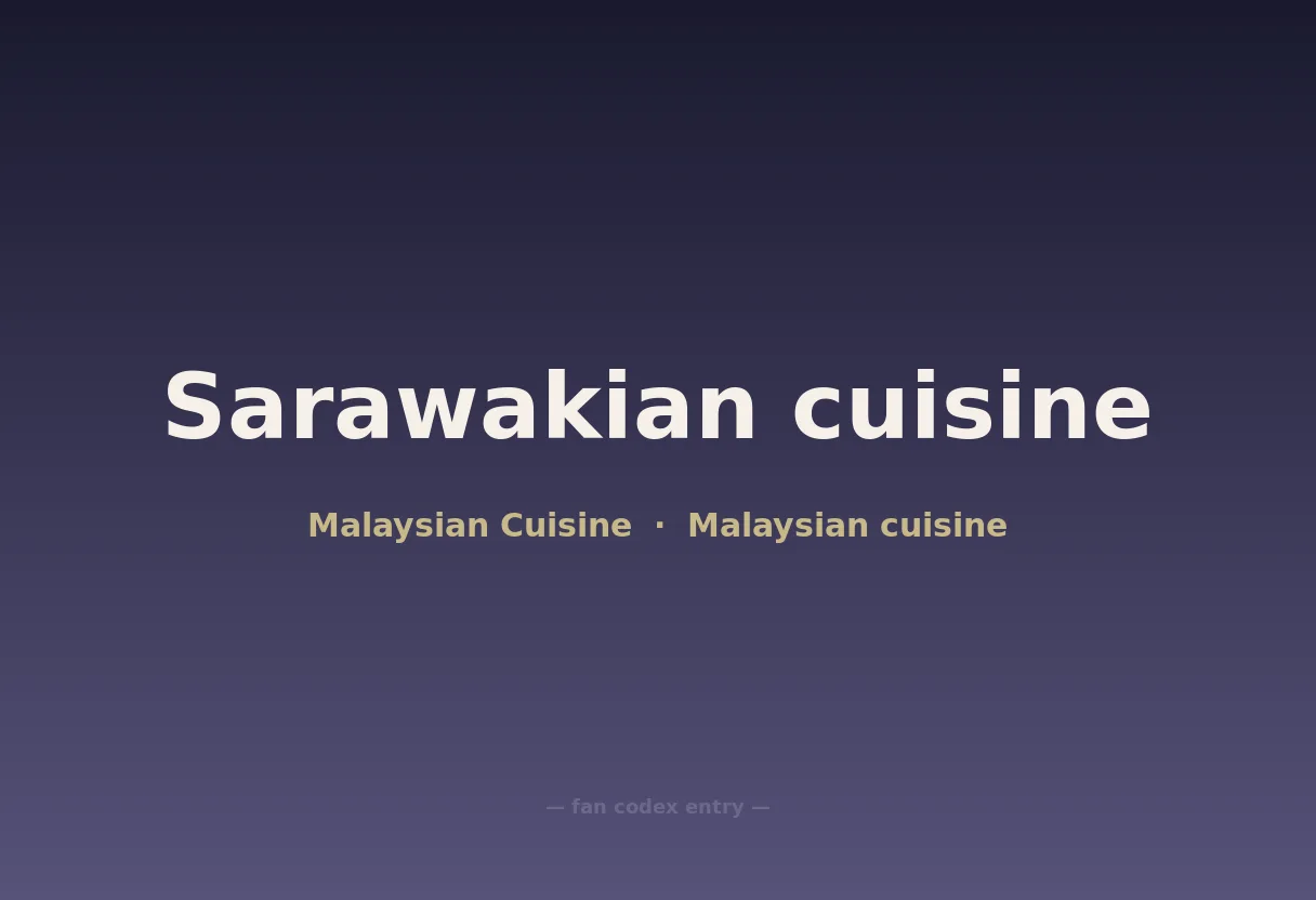 Sarawakian cuisine