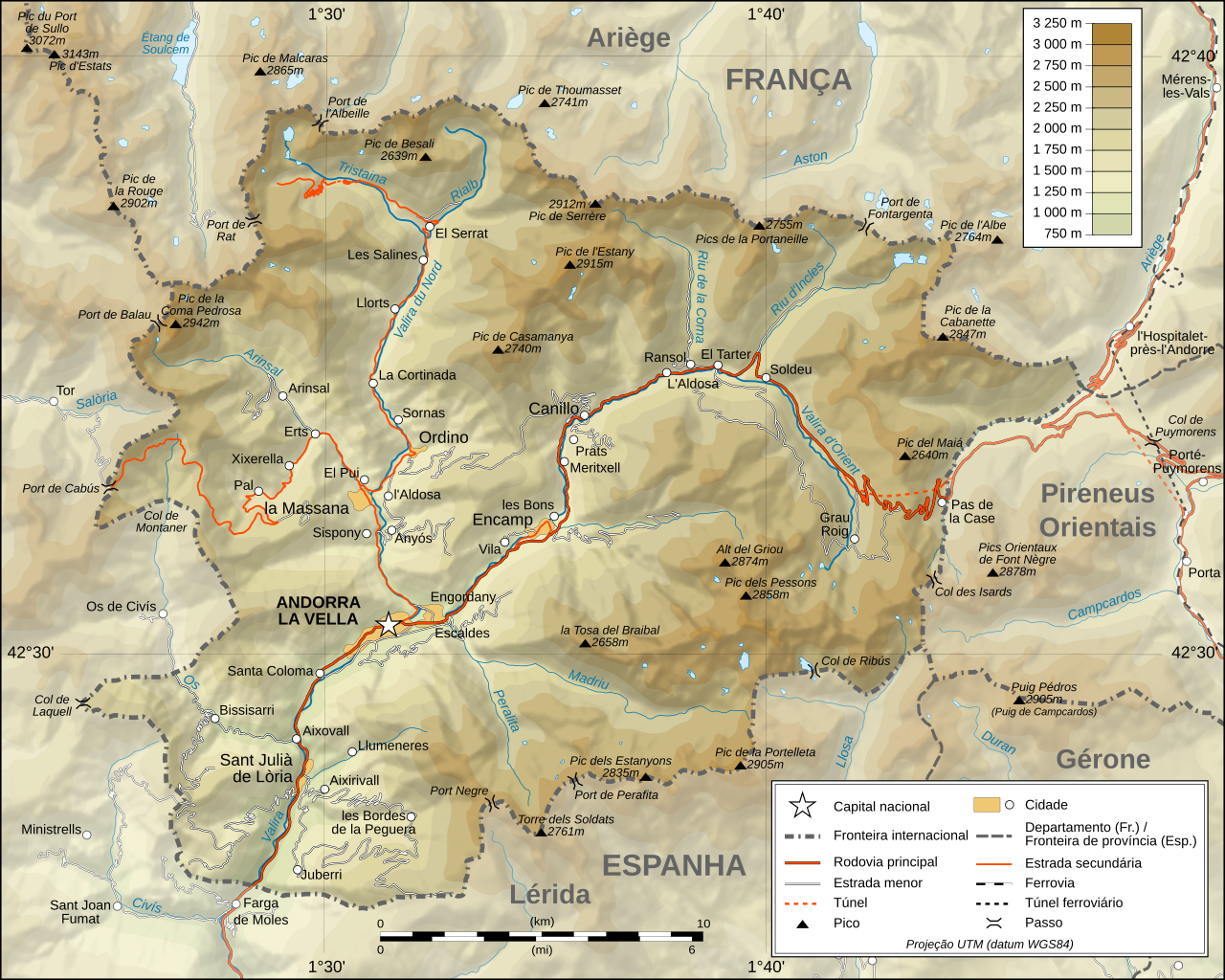 Andorra topographic map-ptbr