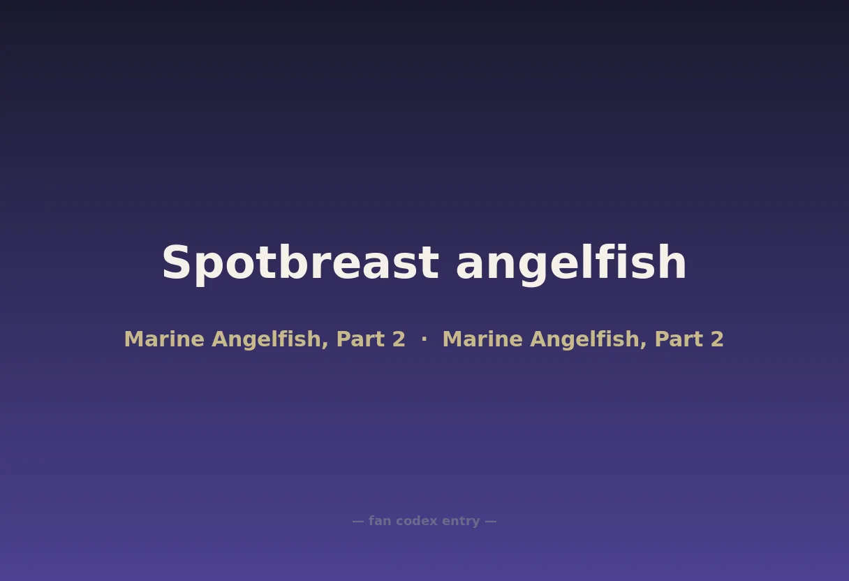 Spotbreast angelfish